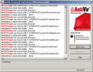 Avira AntiVir Removal Tool for Windows screenshot